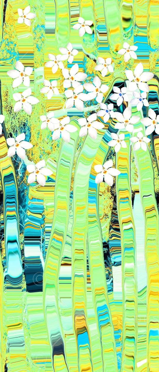 时尚写意印花华亿平台图片