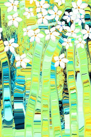 时尚写意印花华亿平台图片