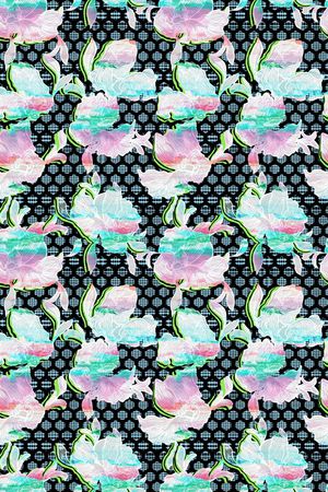 古典 迷幻 混搭 时尚印花华亿平台图片