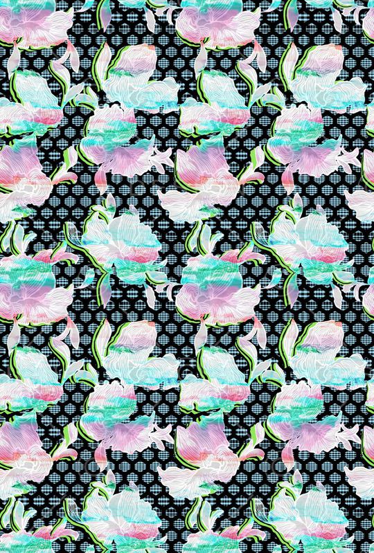 古典 迷幻 混搭 时尚印花华亿平台图片