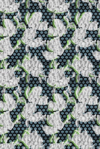 521494-白线大花＋几何