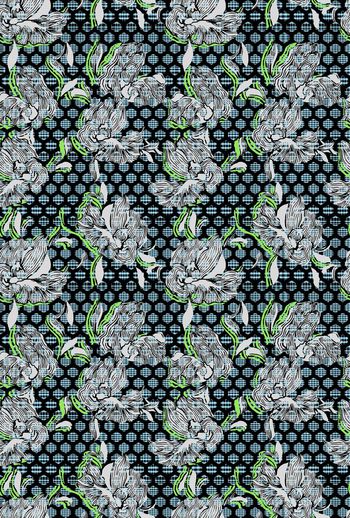 521495-白线大花＋几何