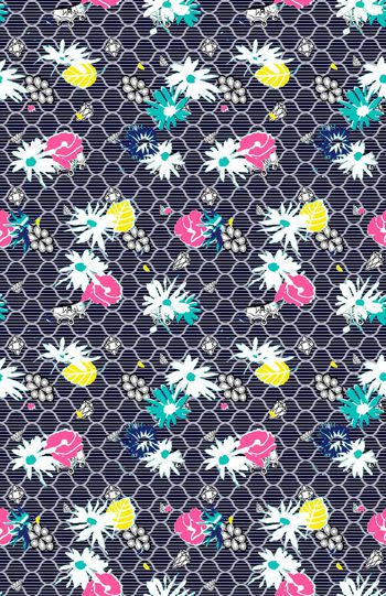 521501-彩色小花＋肌理底