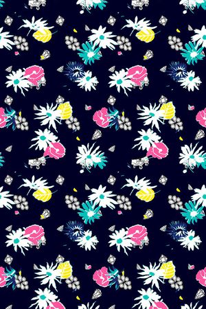 清新 自然 混搭印花华亿平台图片