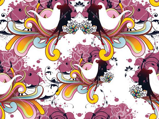 神仙女郎印花华亿平台图片