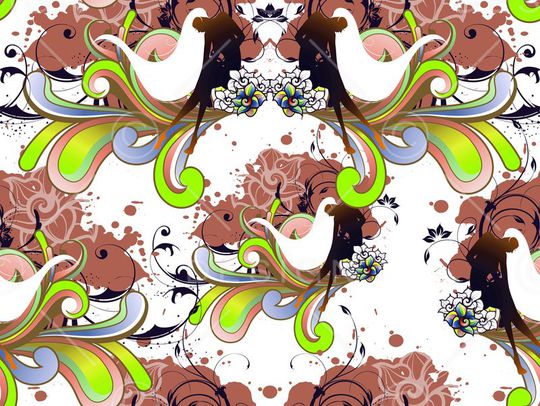 神仙女郎印花华亿平台图片