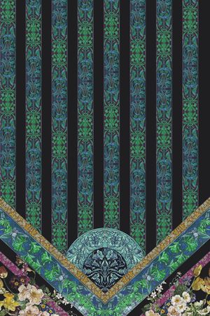 欧式复古印花华亿平台图片