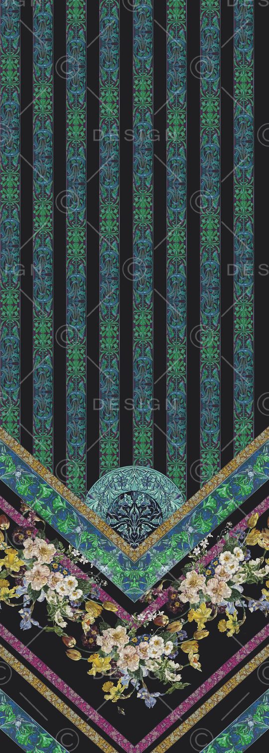 欧式复古印花华亿平台图片