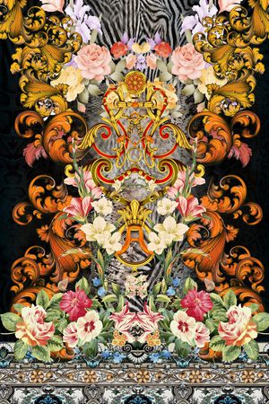 潮流时尚印花华亿平台图片