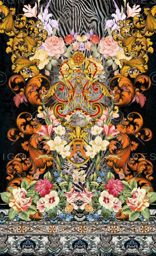 潮流时尚印花华亿平台图片