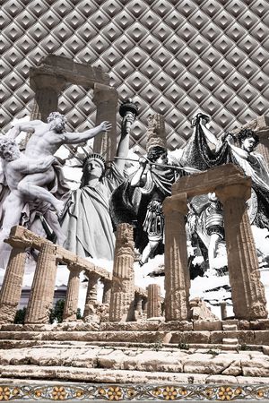 潮流时尚印花华亿平台图片