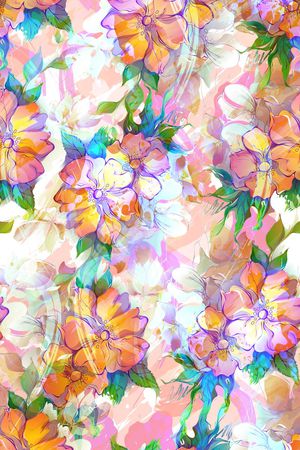 复古建筑风印花华亿平台图片