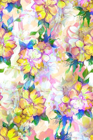 复古建筑风印花华亿平台图片