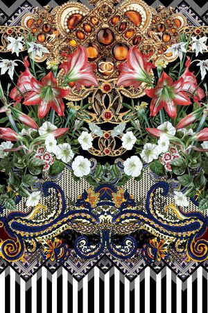 潮流时尚印花华亿平台图片