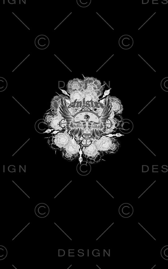 时尚 潮流 花卉 人骨架 服装印花华亿平台图片