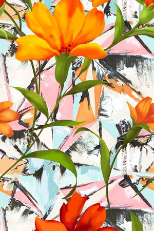 流行时尚印花华亿平台图片