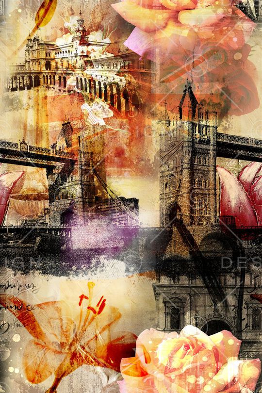 英伦复古印花华亿平台图片