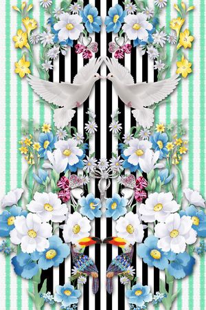 潮流时尚印花华亿平台图片