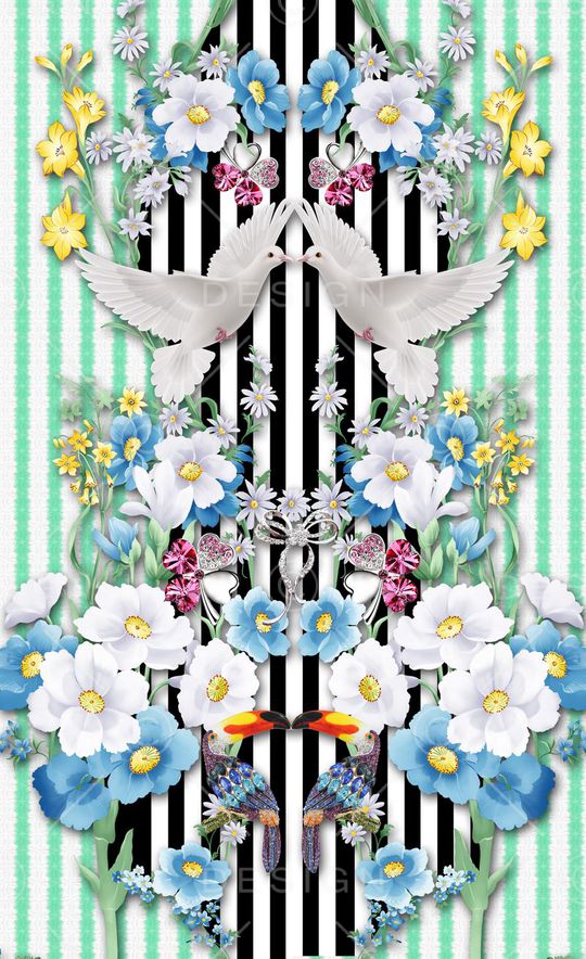 潮流时尚印花华亿平台图片