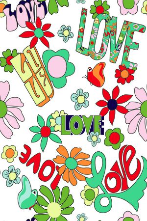 花字母 LOVE印花华亿平台图片