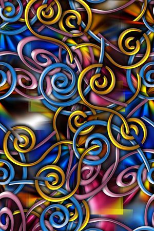 抽象印花华亿平台图片