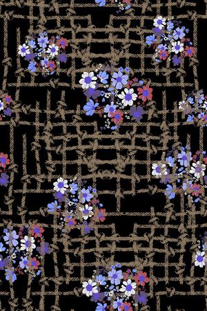 田园风印花华亿平台图片