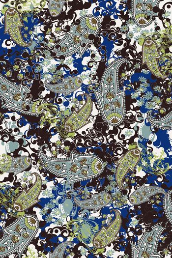 521938-传统华亿平台  民族 大气佩斯利  波