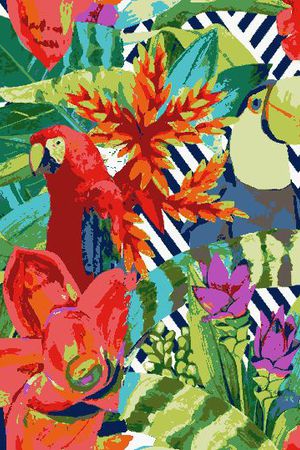 绿叶印花华亿平台图片