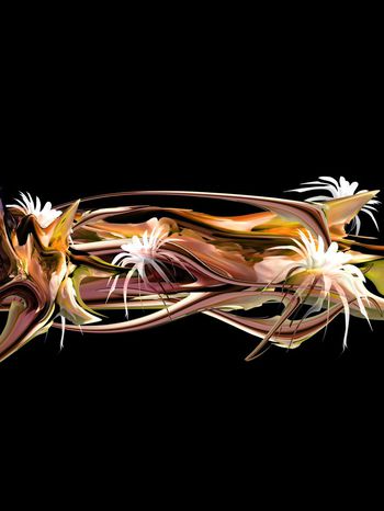 521973-D2次方风格  海浪梦幻岛的百花