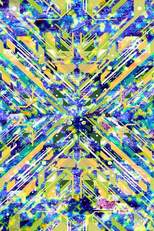 抽象印花华亿平台图片