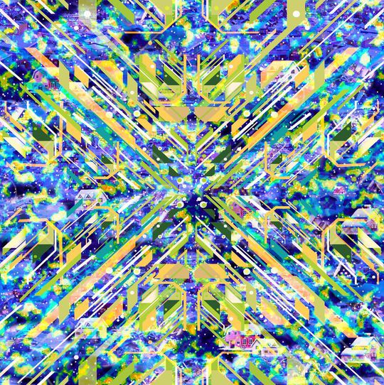 抽象印花华亿平台图片