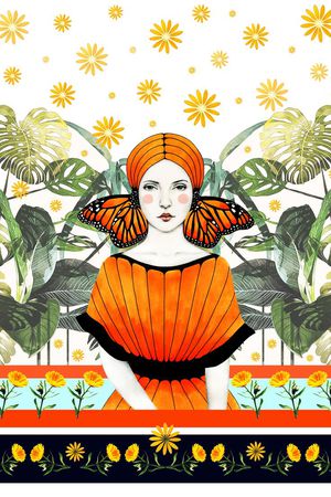 流行时尚印花华亿平台图片