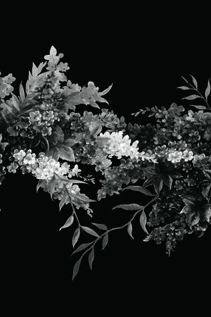 手绘花卉印花华亿平台图片