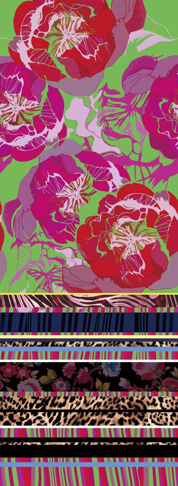 522204-原创大牌花卉 几何 豹纹 定位 民