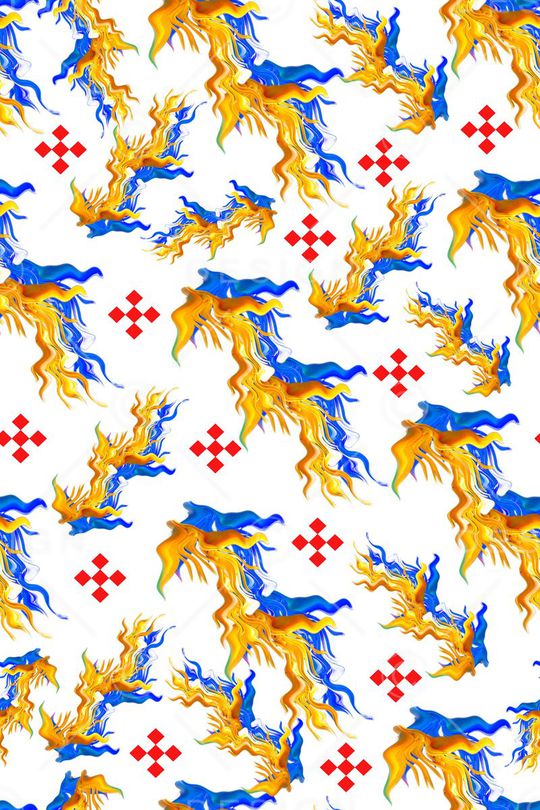 几何印花华亿平台图片