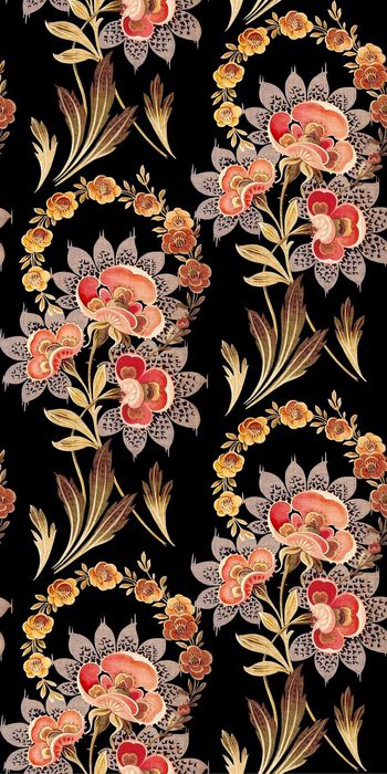 522247-民族 传统 装变形牡丹 梅花 净色