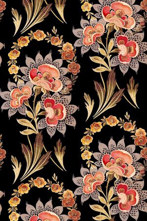 民族 传统印花华亿平台图片