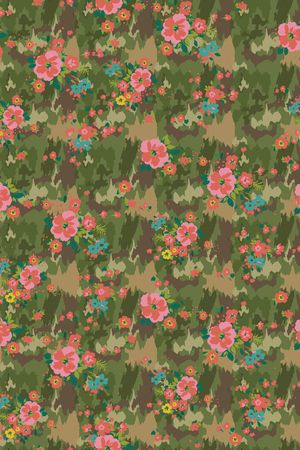 迷彩印花华亿平台图片