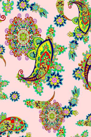 淡底大气拼接印花华亿平台图片