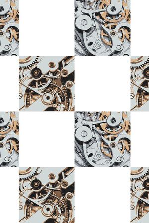 循环方格印花华亿平台图片