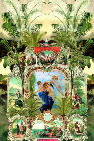 人物印花华亿平台图片