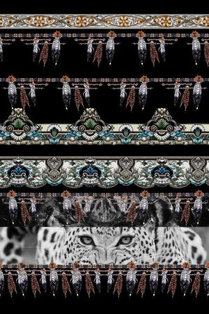 部落风格印花华亿平台图片