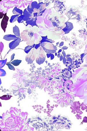 欧美大花印花华亿平台图片