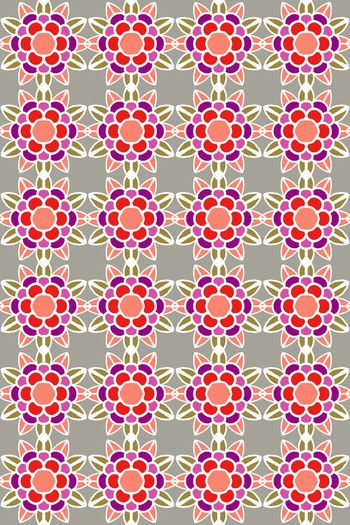 522515-复古风潮简笔花朵重复趣味华亿平台