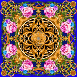 方巾印花华亿平台图片