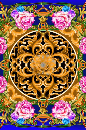 方巾印花华亿平台图片