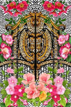 欧式印花华亿平台图片