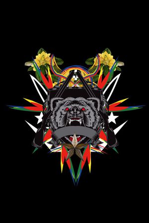 潮流时尚印花华亿平台图片