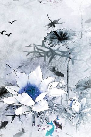 风景颜料画印花华亿平台图片