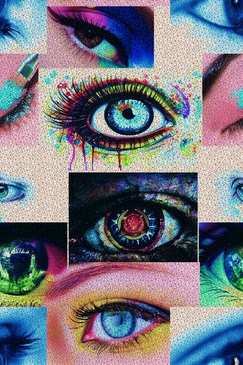 522589-眼睛 人物局部 乱拼